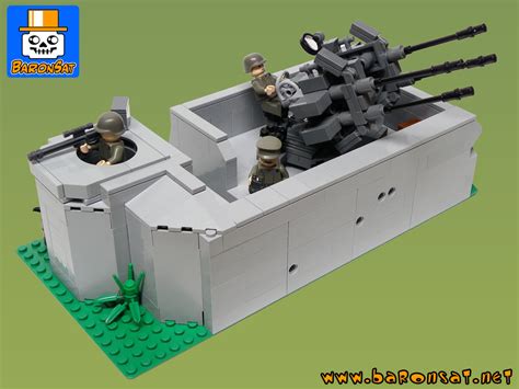 Lego Moc Ww2 German Flak Bunker Custom Model