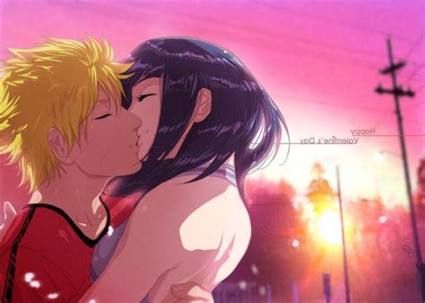 Naruto Shippuuden Uzumaki Naruto Hyuuga Hinata Anime Kissing Anime