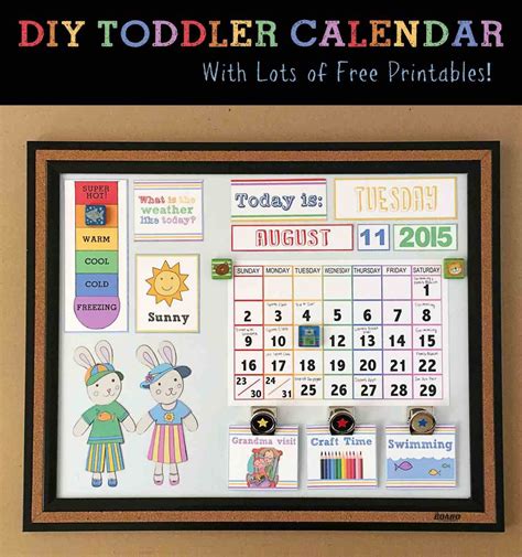 Diy Childrens Calendar By • A U B R E Y• Toddler Calendar