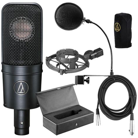 Audio Technica At4040 Cardioid Condenser Mic Wpop Filter And 20 Xlr