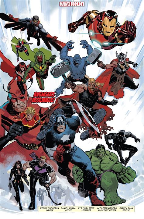 Marvel Legacy Page 3 Avengers 2018 Uncanny Avengers Avengers Art