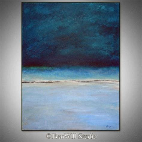 Abstract Blue Painting Original Artwork Large Blue By