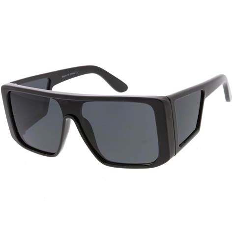 large futuristic styling side window lens shield sunglasses sunglass la