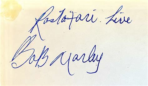 Bob Marley Signed Autographed Exodus Fan Club Post Card Rare Inscribed
