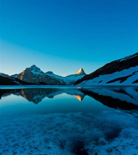 Hd Wallpaper Blue Switzerland Reflections Mountains Lake