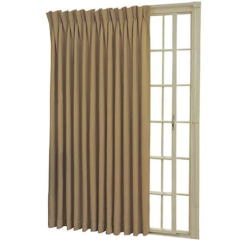 Pinch Pleat Single Patio Door Curtain Patio Ideas
