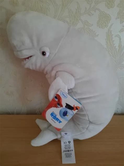 Disney Store Bailey Beluga Whale Finding Nemo Dory Soft Plush Toy Tag Please Rea £1299