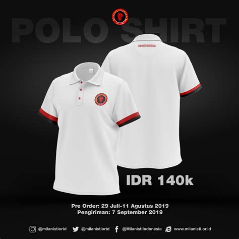 Milanisti indonesia, melantik presiden barunya, hendra gugun, yang kembali terpilih menjadi presiden setelah semenjak 2010 menjabat sebag. Polo Shirt Milanisti Indonesia | Official Merchandise ...