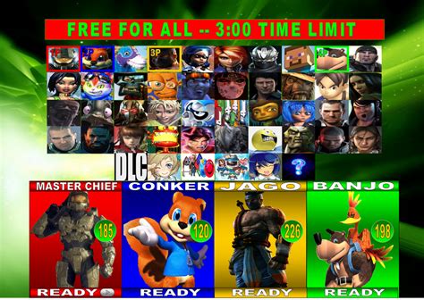 Xbox All Stars Battle Royale Character Select By Thesupermkmaster On