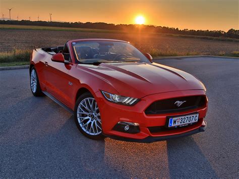Ford Mustang Cabrio Test Ford Mustang 50 V8 At Cabrio Testbericht