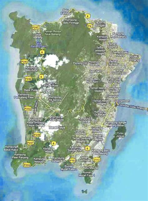 Penang Island Map Soakploaty