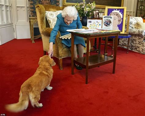 Queen Views Memorabilia In The Oak Room At Windsor Castle On 70th