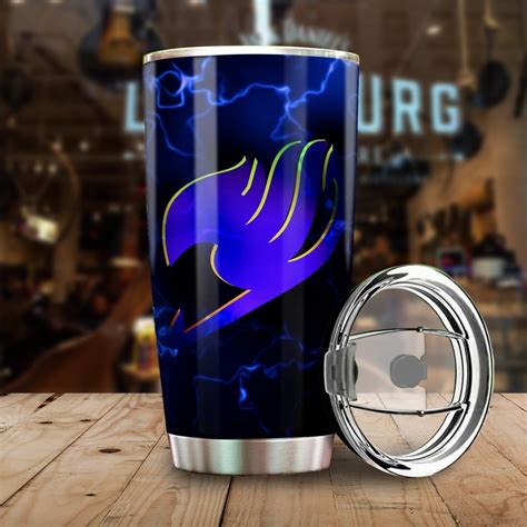 Lighting Blue Fairy Tail Logo All Over Print Tumbler Epsilonstars