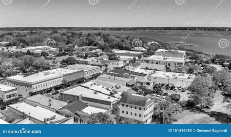 Aerial View Of Beaufort South Carolina Stock Photo Image Of