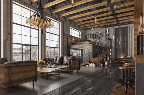 Whats Hot On Pinterest Industrial Living Room