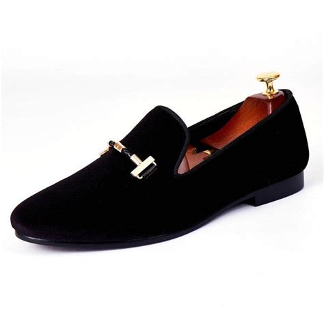 Italian Style Men Velvet Loafers Shoes With Strap Buckle Detail Fanfreakz