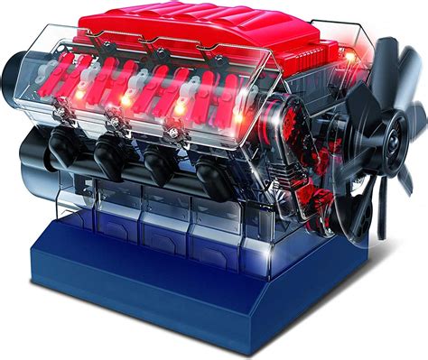 Playz V8 Combustion Engine Model Building Kit Stem Hobby