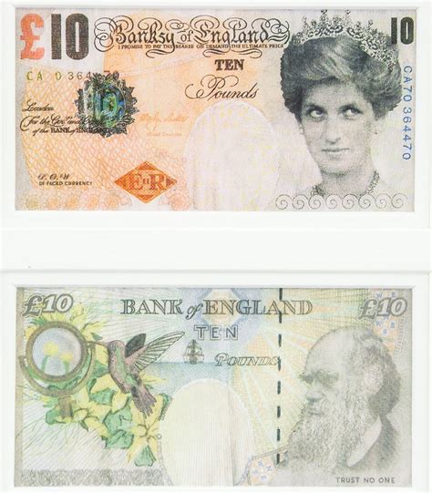 Banksy Pop Art Banknotes Di Faced Tenners For Auction At On Mar 14