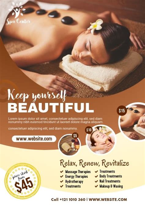 Pin By Kholoud Mohammed On Spa Spa Flyer Beauty Salon Posters Spa Brochure