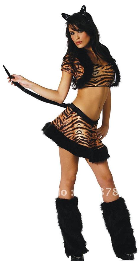 Free Shipping Sexy Cat Costume Lady Sexy Fur Lingerie
