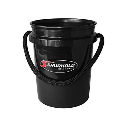 Shurhold 2452 Black 5 Gallon Bucket With Black Rope Handle Pricepulse