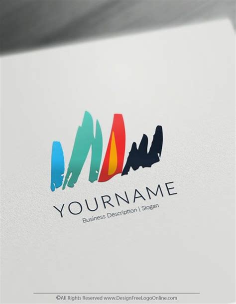 Artistic Free Logo Maker Online Art Sketch Logo Template Logo