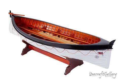 Titanics Lifeboat Wooden Ship Model Seacraft Gallery
