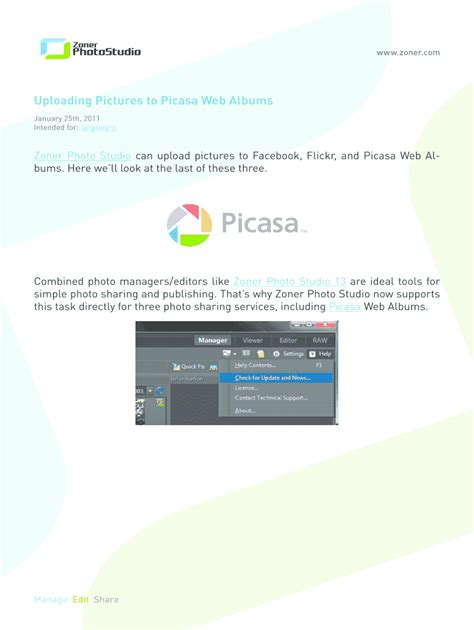 Fillable Online Uploading Pictures To Picasa Web Albums Fax Email Print Pdffiller