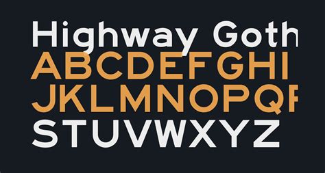 Highway Gothic Expanded Free Font What Font Is