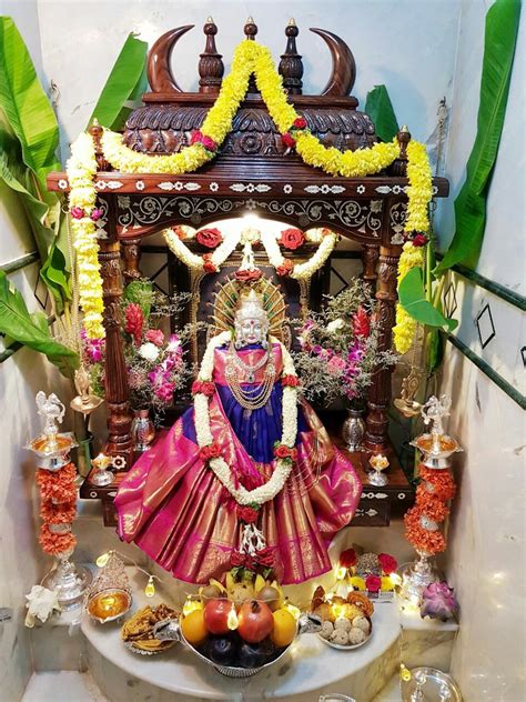Varamahalakshmi Gauri Decoration Diwali Decoration Items Mandir
