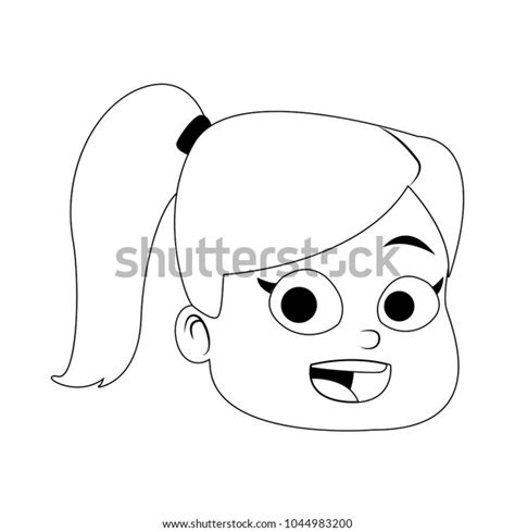 Beautiful Girl Cartoon Stock Vector Royalty Free 1044983200