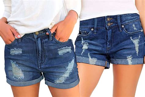 Amazon Shoppers Love The Luvamia Ripped Stretchy Denim Shorts