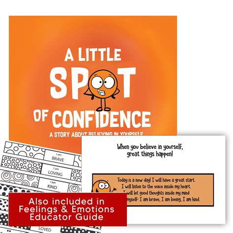 A Little Spot Of Confidence Download Activity Printable Diane Alber