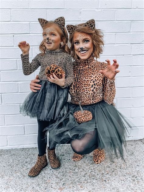 Something Delightful Mommy And Me Halloween Costume Ideas Diy Leopard