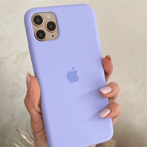 Lavender Colors Silicone Phone Case For Iphone 14 Plus 14 Pro Etsy