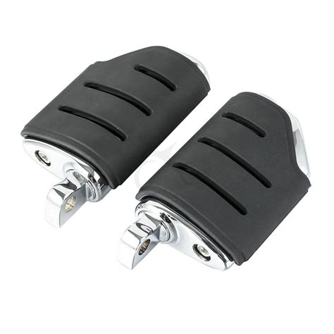 Motorcycle 10mm Male Mount Foot Pegs Rest For Harley Touring Softail
