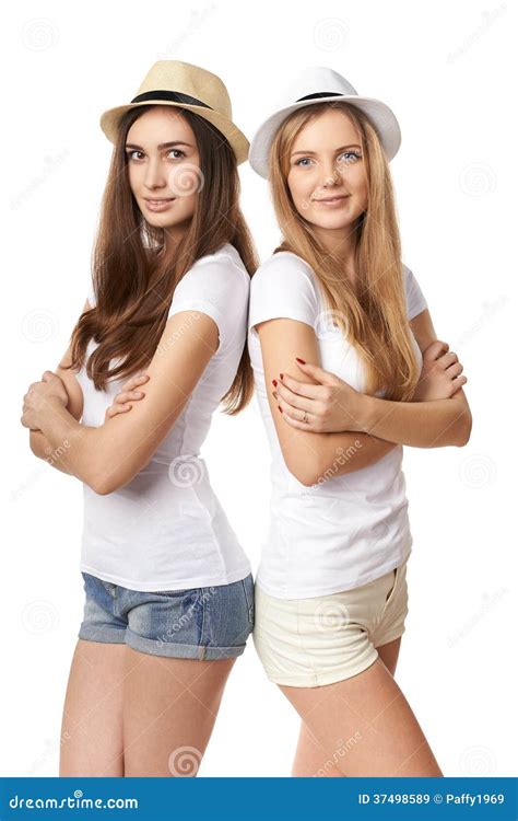 due donne che stanno appoggiantesi immagine stock immagine di caucasico naughty 37498589