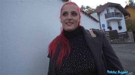 Publicagent Olivia Stark Pink Hair And Massive Tits