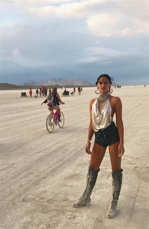 Burning Man Celebrities And Models Attend Festival In Nevada Desert