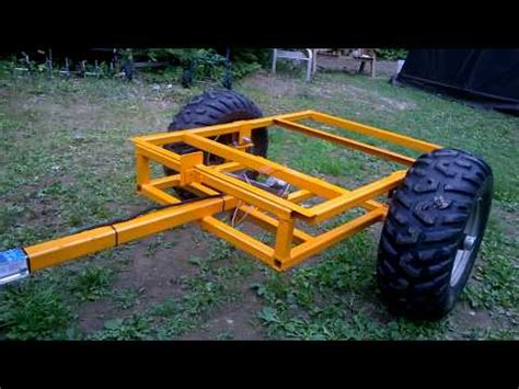 This also helps clear out debris such as thatch, weeds, shredding wood, clippings, and general lawn suppliers faster. Homemade ATV dump trailer - YouTube (With images) | Atv ...