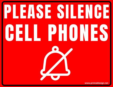 Please Silence Cell Phones Sign Free Download