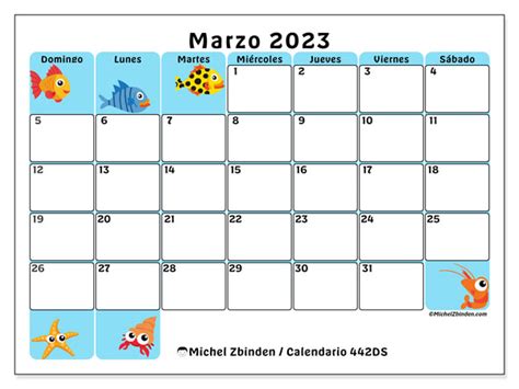 Calendario Marzo De 2023 Para Imprimir “47ds” Michel Zbinden Ve