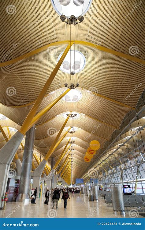 Madrid Barajas Airport T4 Editorial Photo Image Of Vertical 22424451
