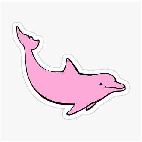 Pink Dolphin Stickers Redbubble