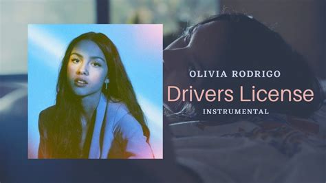 Olivia Rodrigo Drivers License Instrumental Youtube