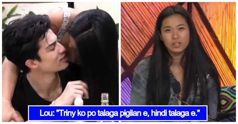 pbb otso scandal lou finally explains her controversial kiss with andre kami ph