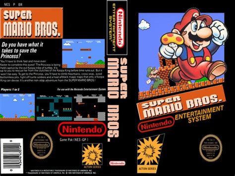 Super Mario Bros 1 Nes Box Art Cover By Mario216