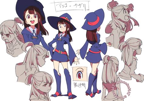 artbooksnat little witch academia リトル ウィッチ アカデミア full color character designs for little witch