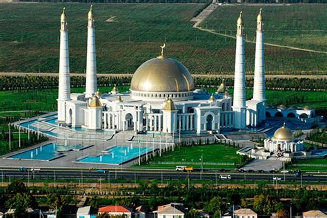 Travel To Turkmenistan Turkmenbashi Ruhy Mosque Elite Tours