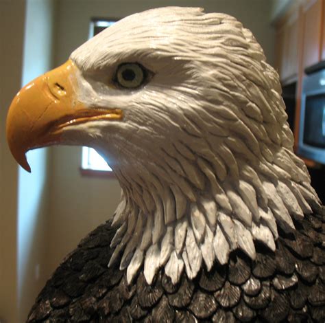 Maple Bald Eagle Chainsaw Wood Carving Chainsaw Carving Carving